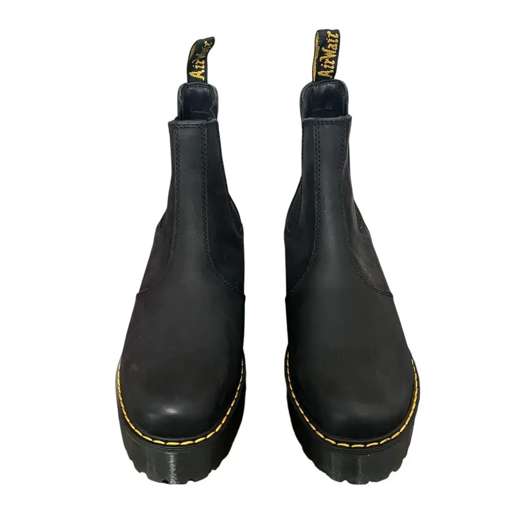 NEW! Dr. Martens Rometty Wyoming Leather Platform Chelsea Boots - Size 9 - Picture 5 of 9